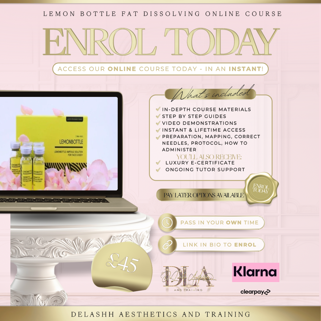lemon bottle fat dissolving online training Lemon Bottle Fat Dissolve Online Course – Delashh Aesthetics & Training Limited