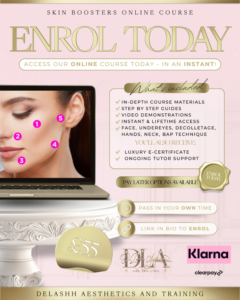 Skin Boosters Online Course – Delashh Aesthetics & Training Limited